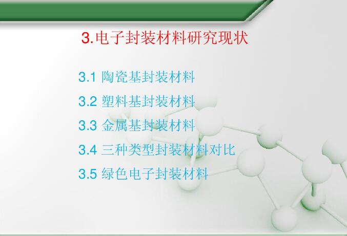 電子封裝材料研究現狀