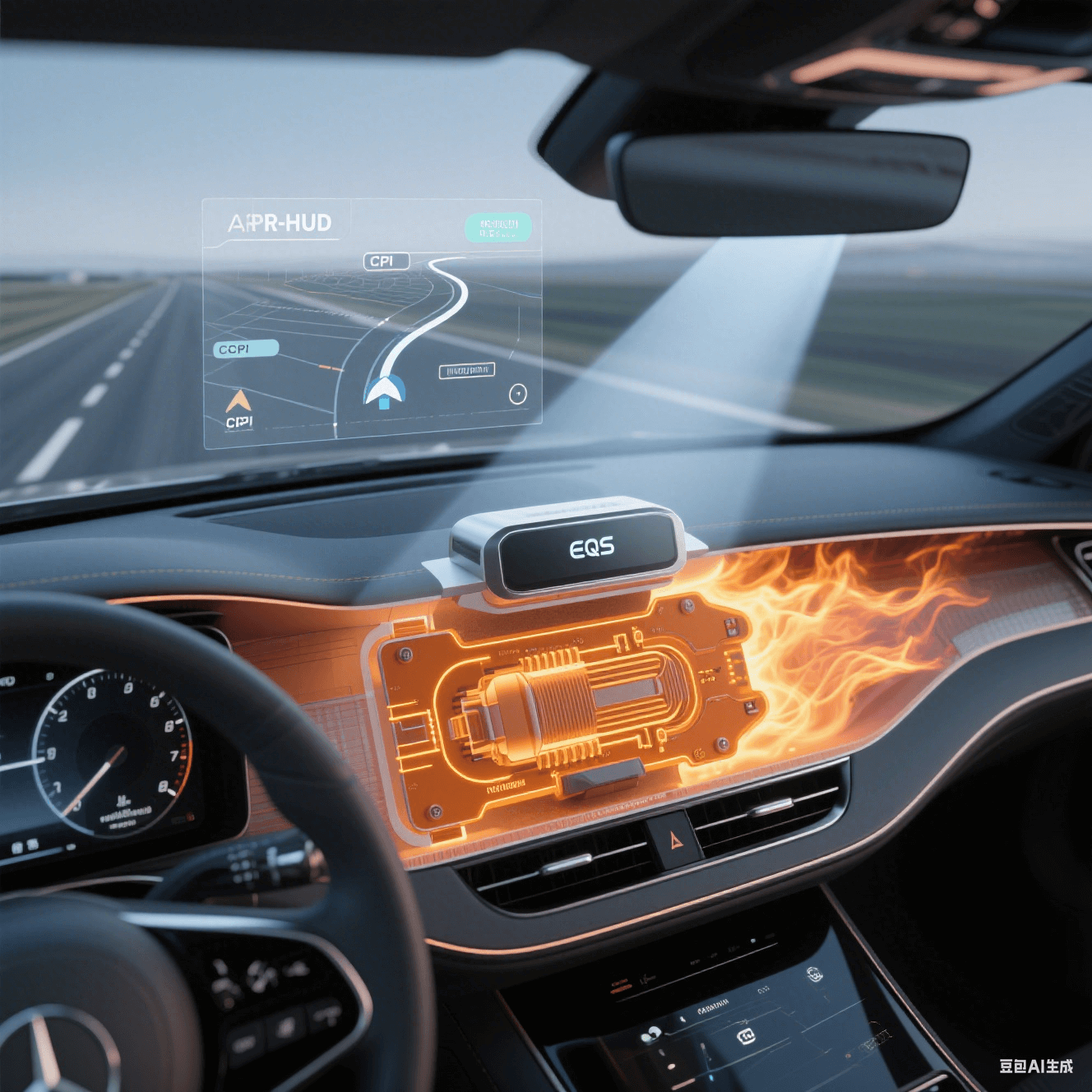 汽車 AR-HUD 系統核心：耐 150℃高溫 CPI 基板支撐曲面觸控屏與即時投影響應